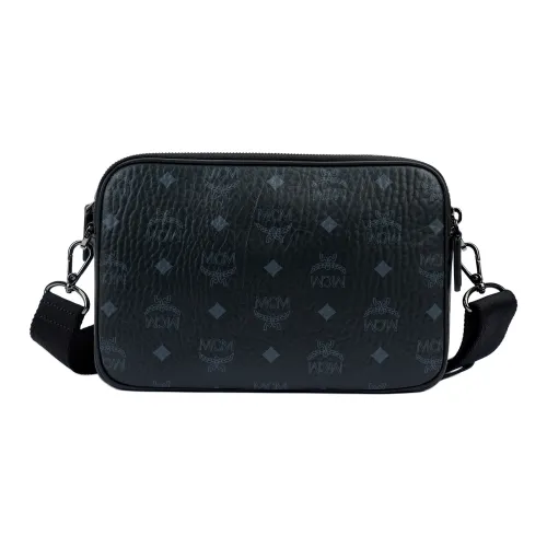 MCM Leather Crossbody Bag Small Men's Black