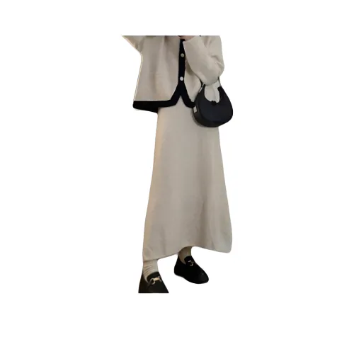 BONAS Длинное платье с длинными рукавами женское