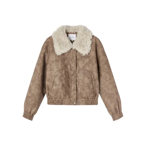 XIANGYING Кожа Куртка Женская