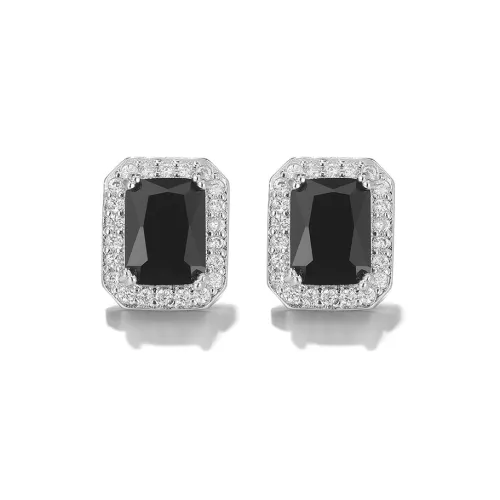 Clect Серьги-гвоздики с синтетическим кубическим цирконием Женские