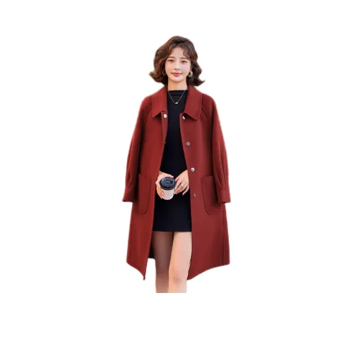 CHUNSHIMAN Пламя Коричневый Женское Пальто