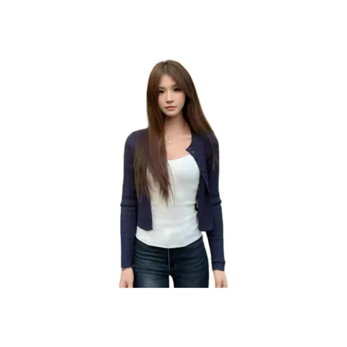 HKPXR Темно-синий Синий Женский Трикотаж