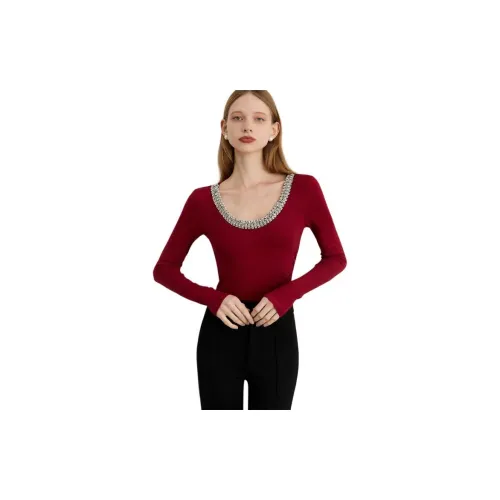 DPLAY Винтажная красная женская футболка