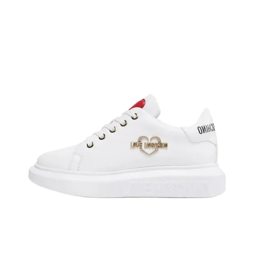 LOVE MOSCHINO Низкий топ стильные скейтбординги женские белые