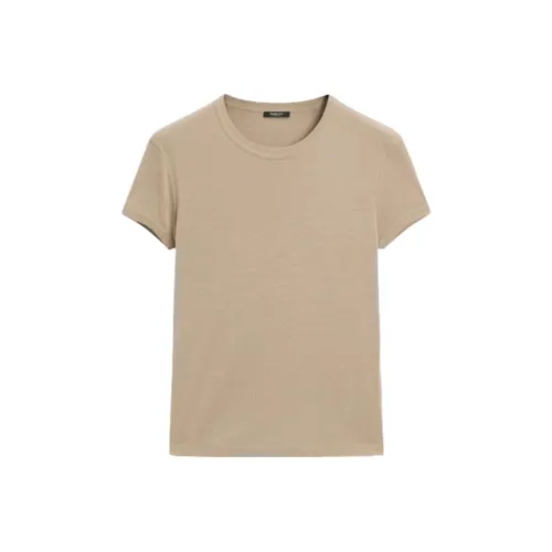 Massimo Dutti Коричневый Женские T-рубашки