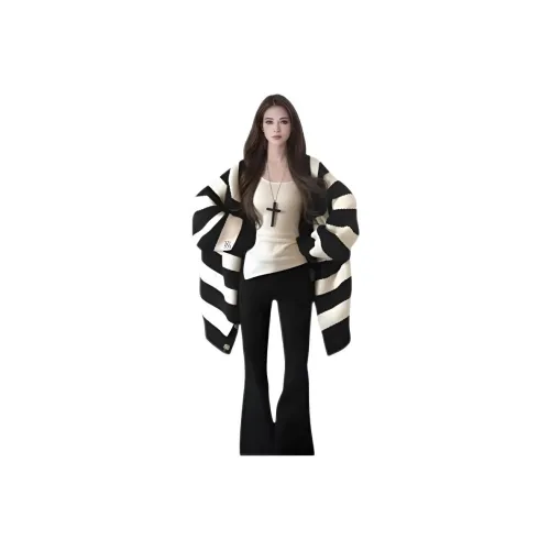 PNVB Черно-белые полосы Женская трикотажная одежда