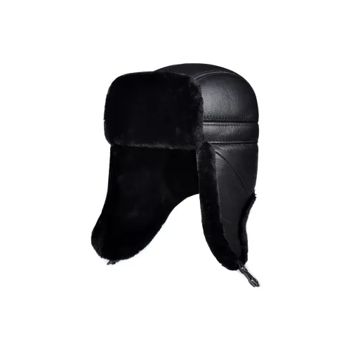 Kangaroo Шапка-ушанка из коровьей кожи Мужская