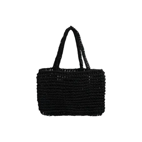 NOTHING WRITTEN Район с полиэстером и акрилом вязаная сумка женская черная