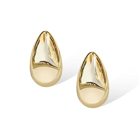 Retro Chic Медный 18K золото Маленькая Капля воды Серьги-кольца Женские