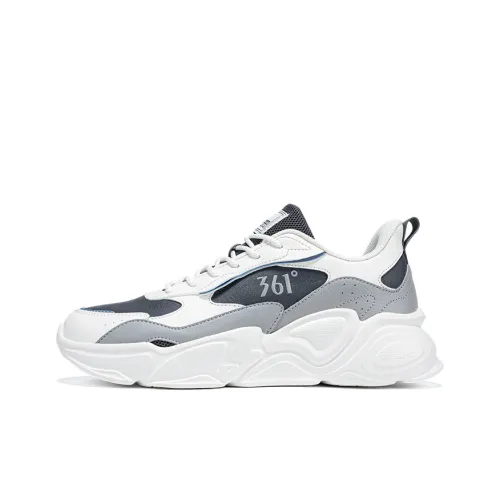 361° Толстая подошва кроссовки мужские перо белый дымчатый серый