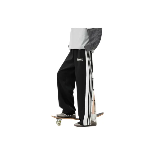 WXEX Черные Унисекс Повседневные Штаны