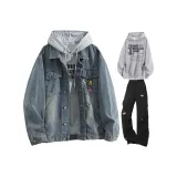 Синий + Серый + Черный парашютные брюки