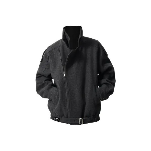 ZIAREL Темно-серый унисекс куртки