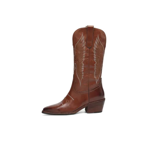 Rosa Bianca Western Boots Высота увеличивается устойчивые к истиранию Crew Outdoor 6 см Женские