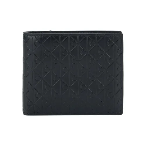 Calvin Klein Кошелек из коровьей кожи Мужской Космос Черный