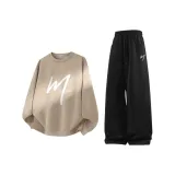 [2 упаковки] Песочный (Ma Лайфстайл Радость) + Черный (Ma Лайфстайл Радость Логотип на штанах)