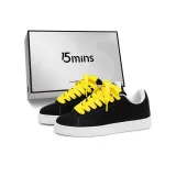 Белый, черный, серый (желтые шнурки)