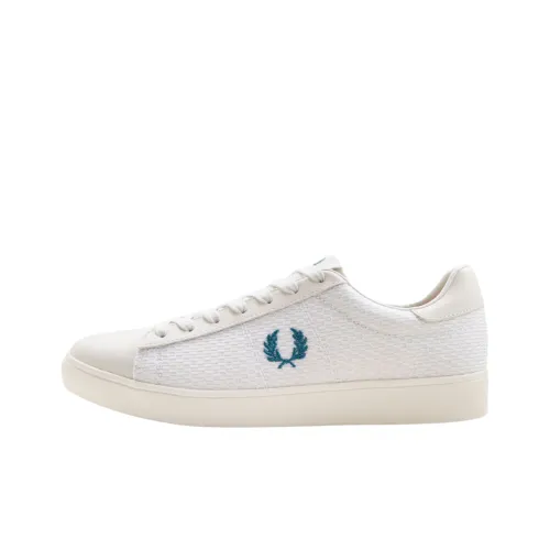 FRED PERRY Дышащие Низкие Кроссовки для Скейтбординга Мужские Белые