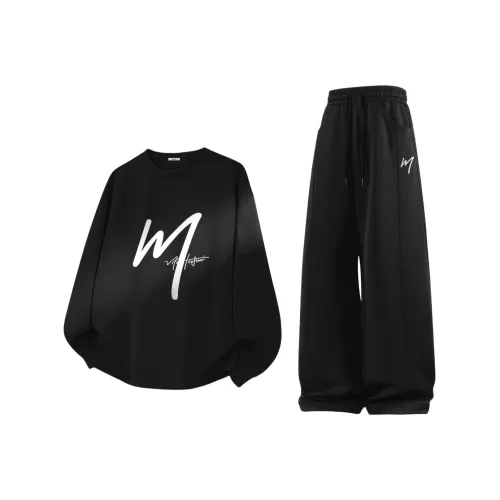 Miniso Весенний Осенний Свитшот Комплект Унисекс 2 Штуки