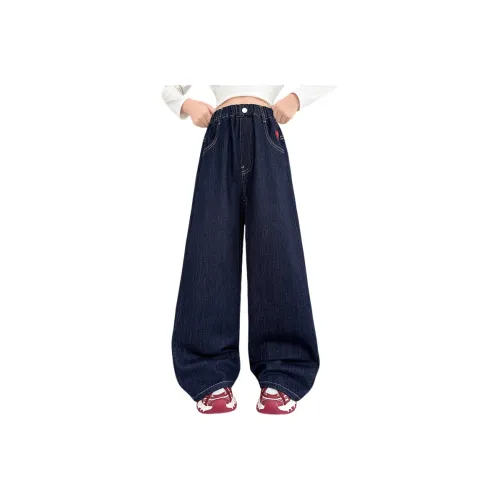 Rindu Джинсы Осенний Корейский стиль Синий Детский