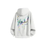 Флисовая подкладка, белый, серый, вереск