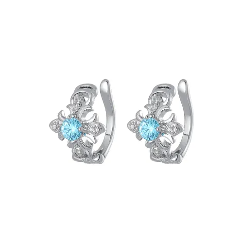 MISS XIA JWY Серебряное покрытие Медная заколка On Серьги Унисекс