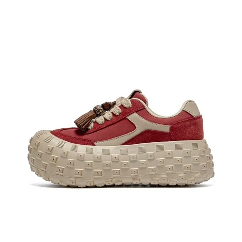 FIVE PLUS Устойчивые к истиранию противоскользящие низкие топовые кроссовки с толстой подошвой женские