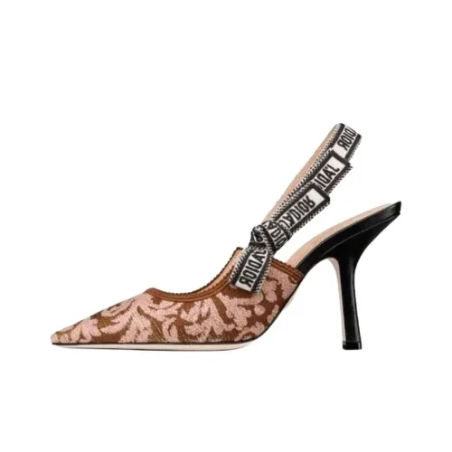 DIOR J'Adior Грубый каблук Высокие каблуки 10 см Женские Коричневый