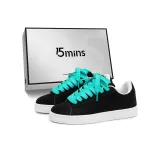 Белый, черный, серый (светло-синие шнурки)