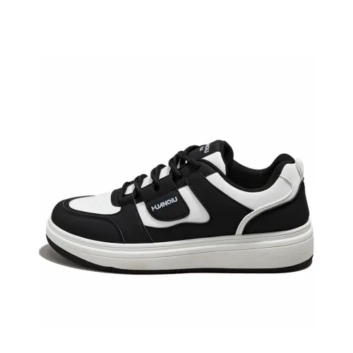 HUANQIU Износостойкий Дышащий Противоскользящий Низкий Топ Повседневная Обувь Мужская Белый Черный