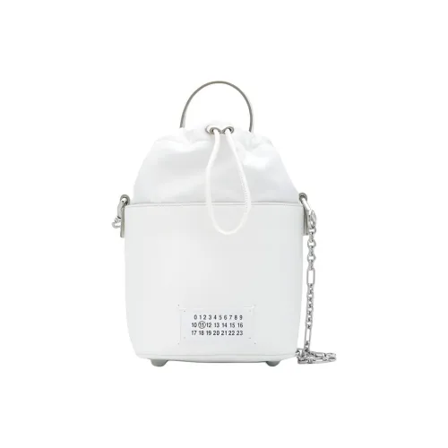 Maison Margiela Кожа Плечевая Сумка Сумка Женская Белая
