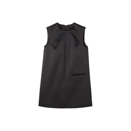 Rohe Черные Женские Платья без Рукавов