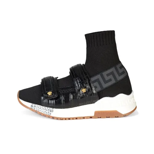 VERSACE Высокий Топ Спортивная Повседневная Обувь Мужская Черная