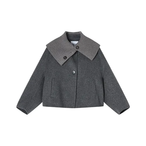 XIANGYING Светло-серый Женский Пальто