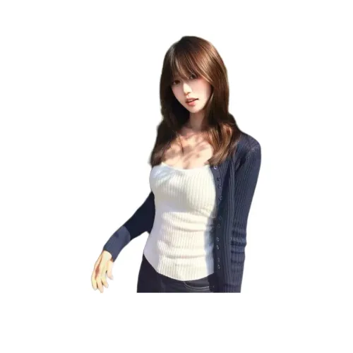 HKPXR Темно-синий Синий Женский Трикотаж