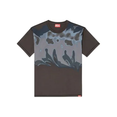 DIESEL Темно-серые женские футболки T