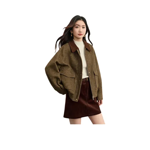 ZUOSAISI Чайный коричневый Женские Куртки