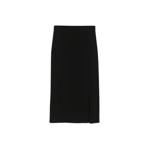 Barena SS24 Повседневная длинная юбка женская черная
