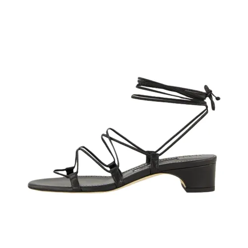 MANOLO BLAHNIK Dellasan One Ремень Сандалии 3 см Женские Черный