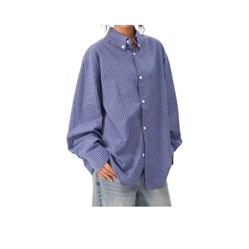 DEAR BETSY Синий Унисекс Рубашки