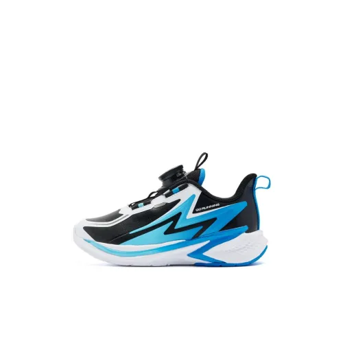 QIAODAN Anti KICK Легкий Амортизация Низкий Топ Детские Беговые Кроссовки Черный Джордан Белый