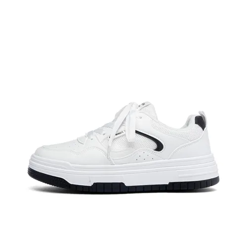 RENBEN Устойчивые к истиранию амортизаторы Низкие Кроссовки для скейтбординга Мужские Белый Черный