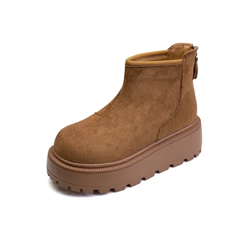 Warrior Термическое покрытие увеличивающее высоту устойчивое к истиранию водонепроницаемое противоскользящее ботинки для снега женские CAMEL