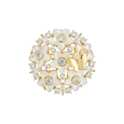 Lockstarfy Mother of Pearl Brooches Women's