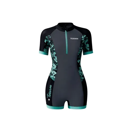 TOSWIM [UNDERWATER Призрачный] One Piece Купальник Kids Купальники