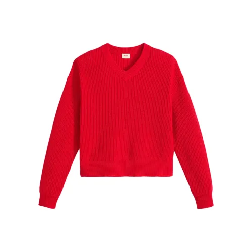 Levis Red Women's Sweaters Левис Красный Женский Свитера