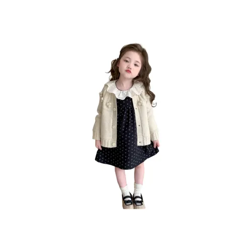 Детский комплект Yunpo с юбкой для детей 3-7 лет весенний и осенний двухкомпонентный комплект