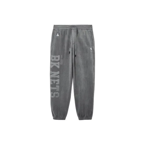 JACK JONES· Джек JONES x NBA Co Брендированные Brooklyn Nets Осенние и зимние тренировочные штаны Мужские