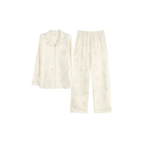 YIMANLI Абрикос Женские Пижамные Комплекты
