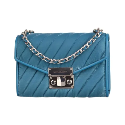 MICHAEL KORS MICHAEL KORS Luggage Collection Велюр Сумка через плечо Сумка на плечо Женская Павлиний синий